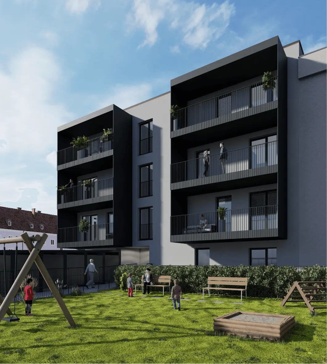 Exterior Rendering vom Projekt Weiguny Flats