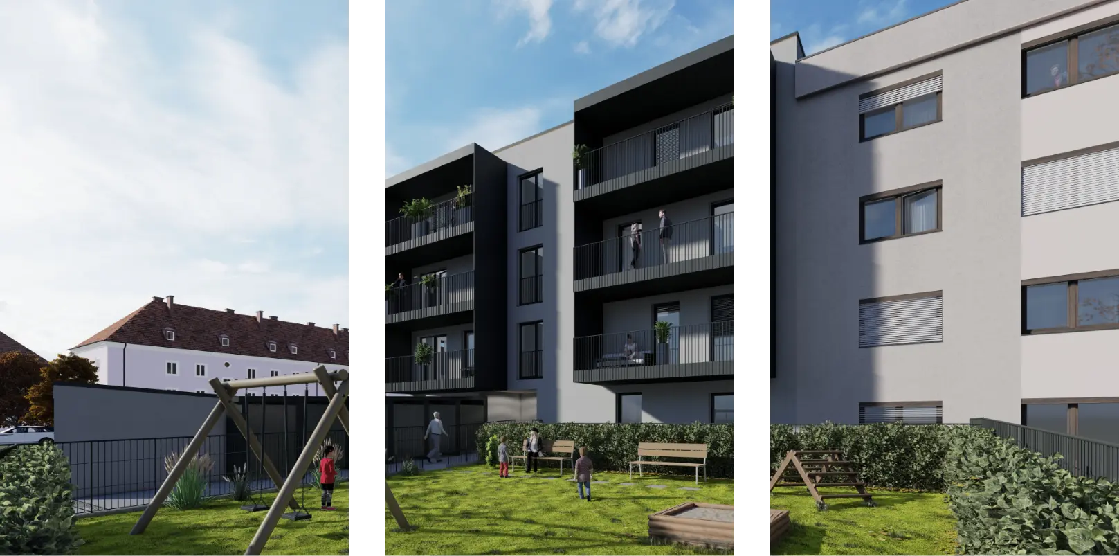 Visualisierung von einem Immobilienprojekt in Zusammenarbeit mit Roombus